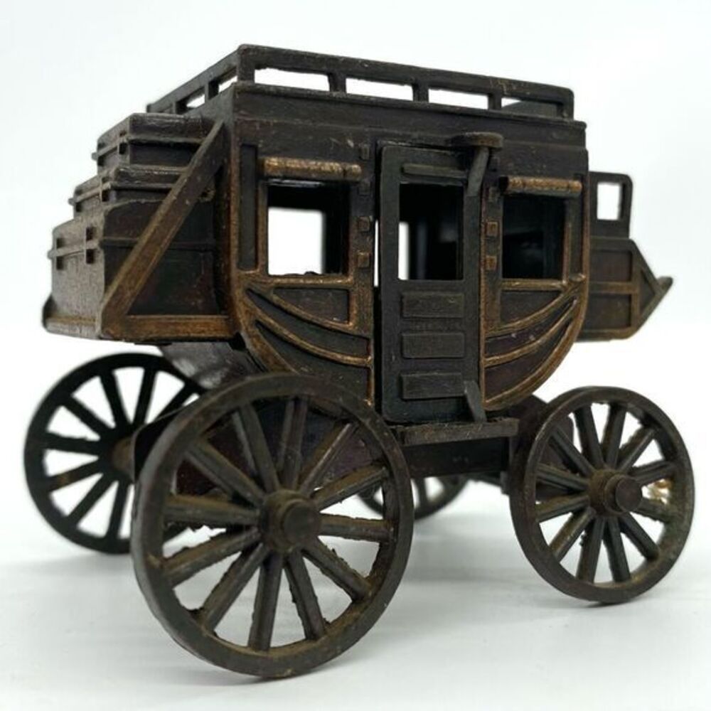 Vintage Stagecoach Die Cast Metal Pencil Sharpener